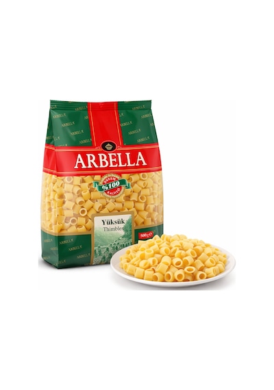Arbella Yüksük Makarna 500 Gr X 10 Adet