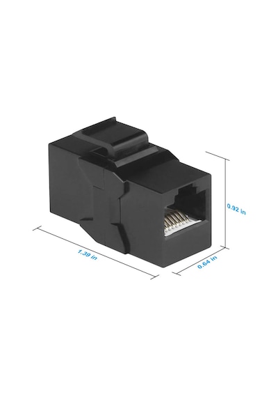 RJ45 Cat6 Keystone Jack Konnektör Dişi Dişi Uzatma Patch- 10 Adet