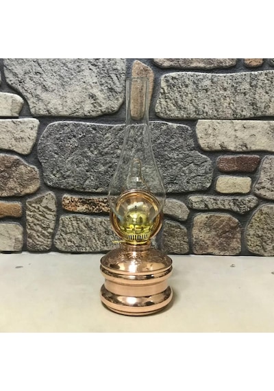 Aynalı Gaz Lambası Büyük Boy, G10321 Bakır