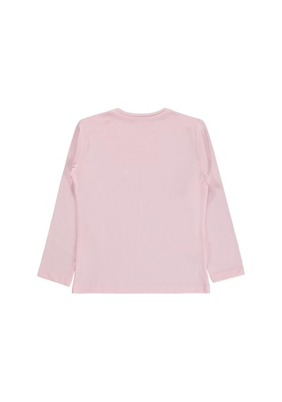 Civil Girls Civil Kız Çocuk Basic Sweatshirt Likralı Süprem Uzun Kol Okul Kreş Ve Günlük Kullanım - Pudra