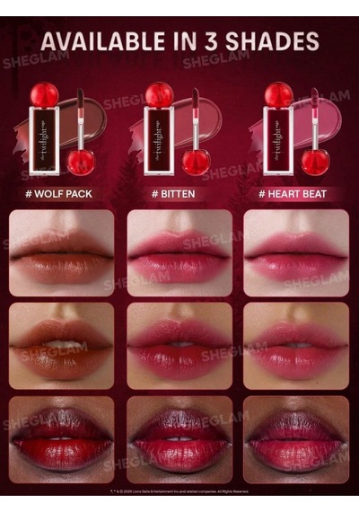 The Twilight Saga X Sheglam Immortality Lip Tint-heart Beat 2222