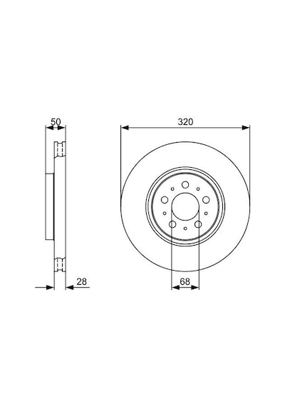 Volvo S60 2.0T 2000-2009 Bosch Ön Disk 2 Adet N11.4536