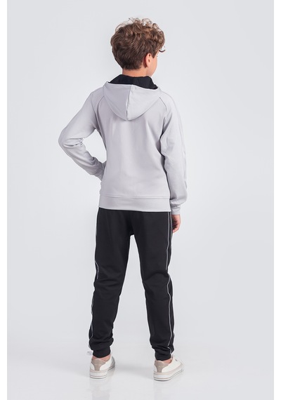Dalgıç Kumaş Unisex Çocuk Eşofman Takımı Unlimited Potential Esf1725y Gri
