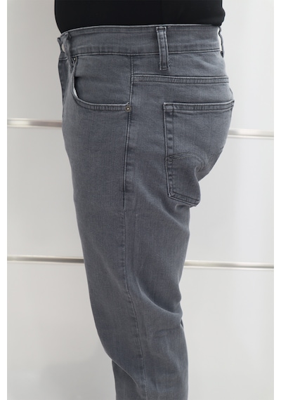 Denim Cartel Dmctekstil Erkek Yüksek Bel Rahat Kesim Boru Paça Jean Pantolon Gri