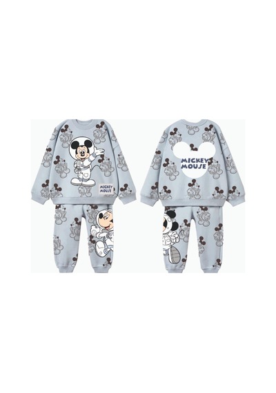 Lolliboomkids Kız Erkek Çocuk Unisex Astronot Mickey Baskılı Disney Alt Üst Takım Eşofman Takımı Gri Lolliboomkids Kız Erkek Çocuk Unisex Astronot Mickey Baskılı Disney Alt Üst Takım Eşofman Takımı Gri