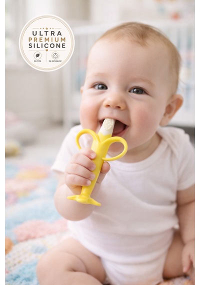 Tgm Baby Özel Taşıma Kablı Bebek Ultra Premium Silikon Diş Kaşıyıcı Banibo Çok Renkli