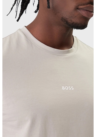 Boss Erkek T Shirt 50473278 070 Gri Gri