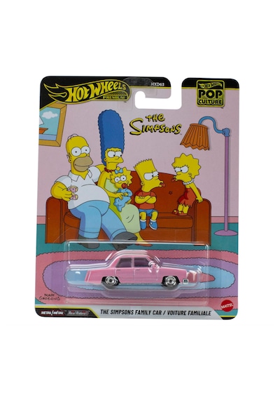 Hot Wheels Premium Pop Culture The Simpsons Family Car Pembe
