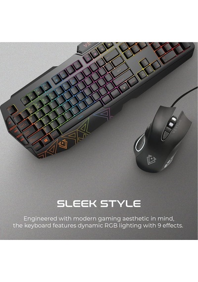 Vendetta Kablolu Oyun Klavyesi Ve Fare, Rainbow Arka Plan Aydınlatması, 104 Tuş, Programlanabilir Makro Tuşu, 12 Kı Diğer