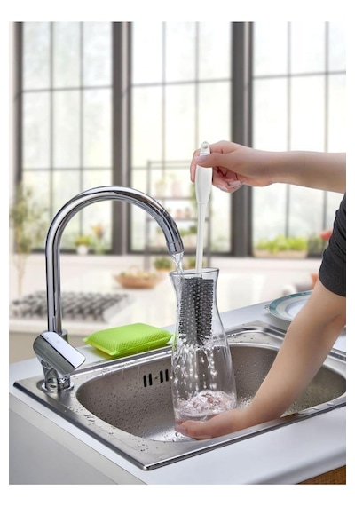 Silikon Şişe Biberon Konserve Kavanoz Matara Temizleme Fırçası Çok Amaçlı Temizleme Fırçası Bpa Free