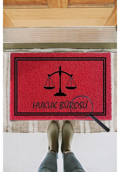 KIVIRCIK PASPAS KISIYE OZEL HUKUK BUROSU SCALES KIRMIZI 40X60 CM