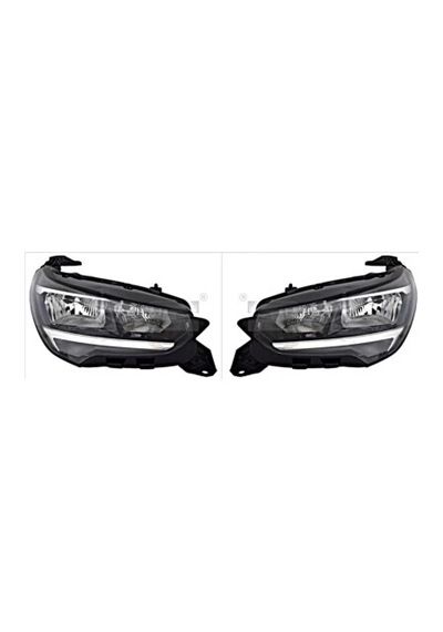 Opel Corsa- F- 2020-2023 Far Lambası Sağ Ledsız E Marklı Tw Oem No 9829465380