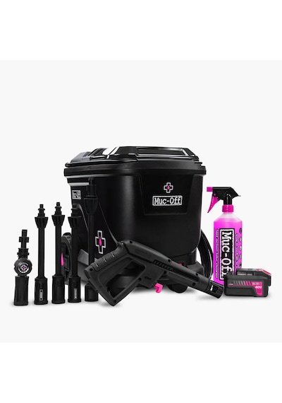 Muc-off Mobile Pressure Washer Starter Bundle Şarjlı Basınçlı Yıkama Makinesi Başlangıç Paketi 21116 Siyah