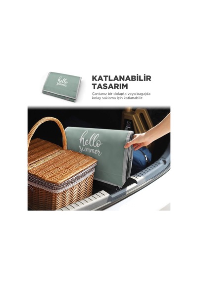 Coolist Cl26Lg 26 L Katlanabilir Termos Bez Çanta / Buzluk Yeşil