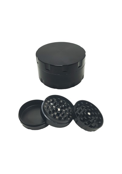 Siyah 55 MM Grinder Alloy Herbal Öğütücüsü Parçalayıcı  Rb88sy