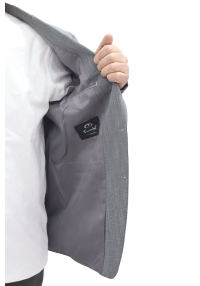 Twenhil Dmctekstil Erkek Ckt-202 Desenli Klasik Kesim Normal Kalıp Çift Düğme Blazer Ceket Gri Twenhil Dmctekstil Erkek Ckt-202 Desenli Klasik Kesim Normal Kalıp Çift Düğme Blazer Ceket Gri