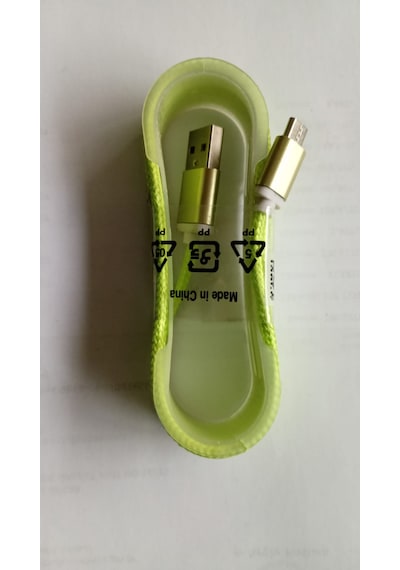 Micro Usb Örgülü Hızlı Şarj Ve Veri Kablosu - Kırılmaya Dayanıklı 1.2 Metre Sarı