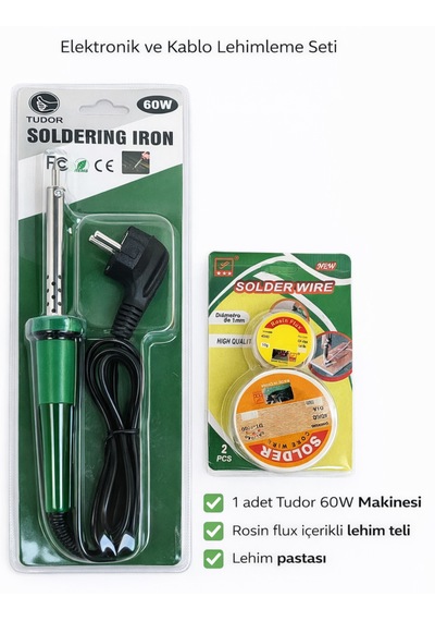 Tudor Havya Seti 60w Havya Makinesi + Lehim Teli Ve Pasta Set