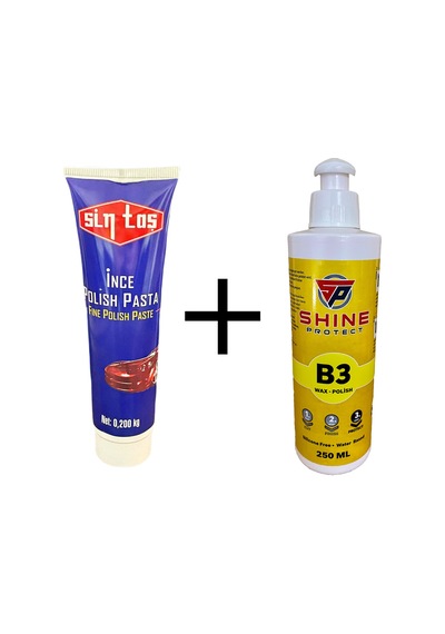 Sintaş 200gr İnce Pasta Shine Protect 250gr B3 Cila Set