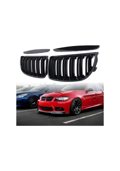 E90 M3 Böbrek, Ön Panjur Bmw 3 Serisi 2005 2008 Çift Tırnak, Pian