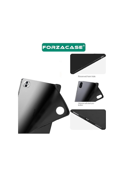 Forzacase Huawei Honor Pad 10 12.1 İnch 2025 Tablet İle Uyumlu Silikon Kılıf Siyah - Fc155 Tablet Kılıfı