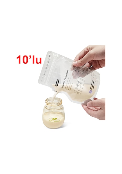 Bebebao Anne Sütü Saklama Poşeti 200 Ml 10'lu