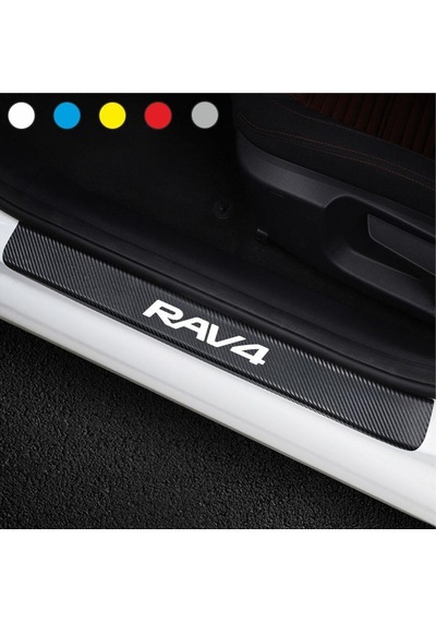 Toyota Rav4 Için Karbon Kapı Eşiği Sticker ( 4 Adet )