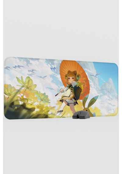 Yaoyao Genshin Impact Anime Oyuncu V5 - 90x40 Xxl Gaming Mouse Pad Fare Altlığı
