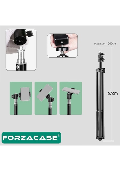 Huawei Honor Telefonlara Uyumlu Kumandalı 3 Ayak Tripod 2m Fc576