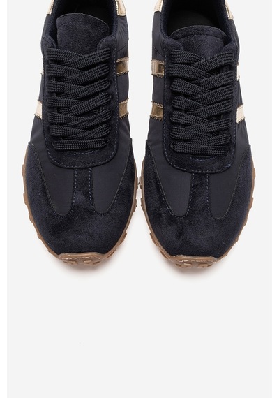 Flux Lacivert Süet Kadın Günlük Sneaker