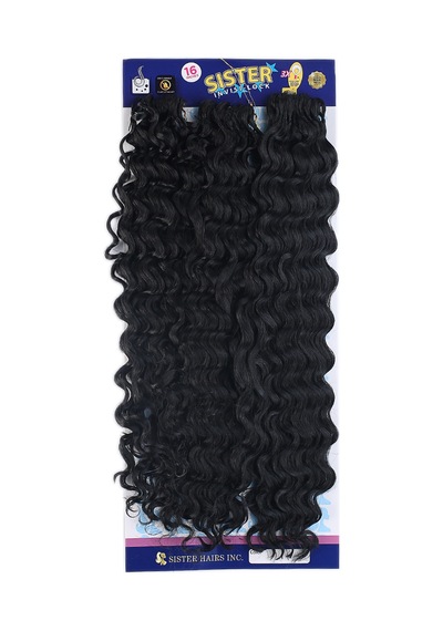 Sister Afro Dalgası Saç-siyah 1
