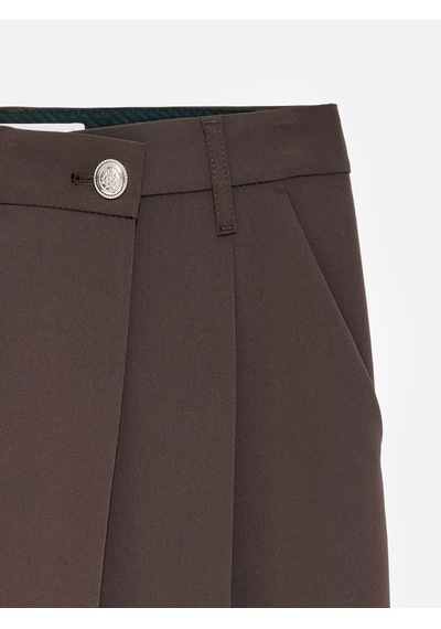 Dilvin 72703 Kruvaze Bel Detaylı Pantolon-kahve