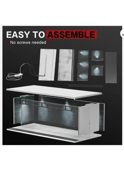 4lü Diorama Garaj 1/64 Ölçek Led Işıklı Usb Kablolu Pleksi Kapak Diorama Araç Sergileme Garajı