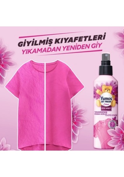 Yıkamadan Ferah Koku Ve Ütü Etkisi Olan Giysi Spreyi 200 Ml 100'lü Set