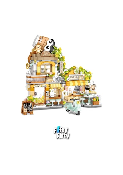 Loz Street Mini Serisi Cafe 1077 Parça Oyuncak Yapım Seti Fflz-1382