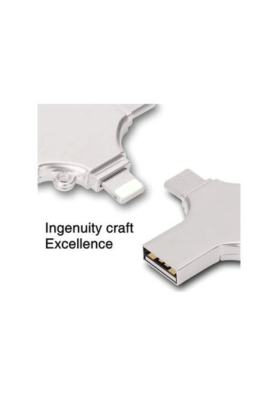 Otg 4in1 Cep Telefonu Çok Fonksiyonlu Usb Flash Bellek 64 Gb Type-c, Micro Sd Ve Kart Okuyucu.gzpde