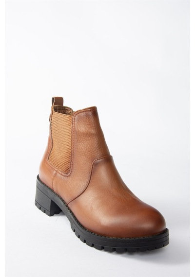 Fox Shoes Taba Hakiki Deri Kadın Bot N555053903 Taba