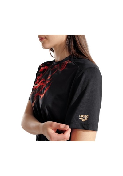 Arena T-shırt Multı-black Graphıct Unisex Performans SIYAH
