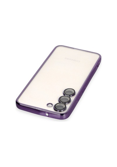 Samsung Galaxy S23 Plus Uyumlu Kılıf Lensli Silikon - Mor