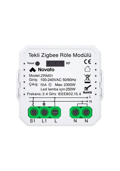 Zigbee Tek Çıkışlı Akıllı Anahtar Tuya, Smart Life, Home Assistant, Zigbee2mqtt Uyumlu Diğer