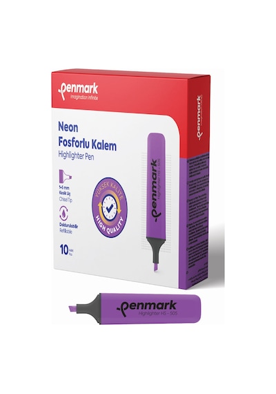 Penmark Fosforlu Kalem Neon Lila Hs-505 05 Çok Renkli
