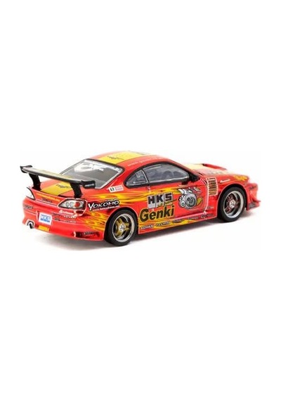 Tarmac Works 1/64 Hks Hiper Silvia Rs-2 Red Chrome 1/64 Model Araba