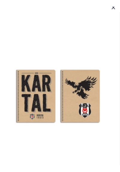 Hakan Beşiktaş 16x22 Spr. Not Defteri Çizgili