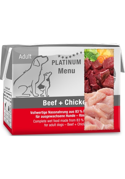 Platinum Sığır Etli Ve Tavuklu Yaş Köpek Maması 90gr