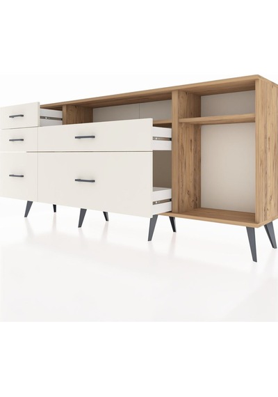 Arges Konsol 2 Raflı 5 Çekmeceli 176x30x83 Çam-çam/aytaşı Çam/aytaşı Arges Konsol 2 Raflı 5 Çekmeceli 176x30x83 Çam-çam/aytaşı Çam/aytaşı