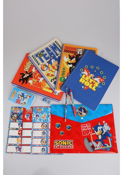 X Dekomus "speed Force Collection" Lisanslı Sonic Premıum Kırtasiye Seti 4 Adet A4 Defter,okul Etiketi,dosya Diğer