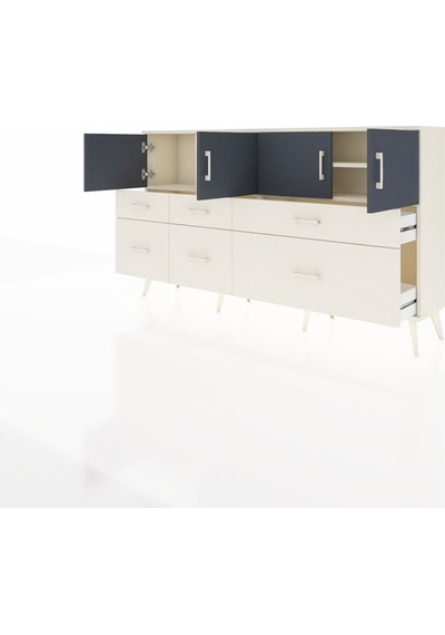 Arges Konsol 4 Raflı 6 Çekmeceli 4 Kapaklı 176x30x99 Aytaşı-antrasit/aytaşı Antrasıt/aytası - Aytası Arges Konsol 4 Raflı 6 Çekmeceli 4 Kapaklı 176x30x99 Aytaşı-antrasit/aytaşı Antrasıt/aytası - Aytası