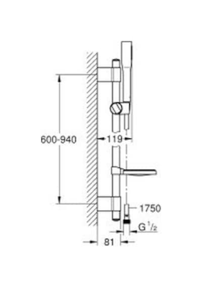 Grohe Euphoria Cosmopolitan Stick Sürgülü Duş Seti - 27368000 Krom