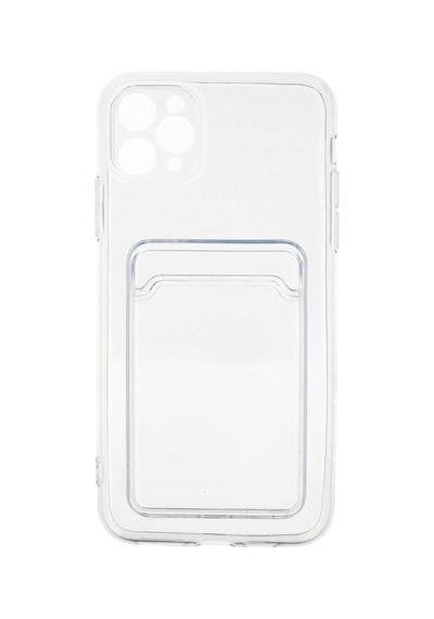 Apple iPhone Uyumlu   11 Pro Max Kılıf Kart Şeffaf Silikon - Şeffaf Şeffaf