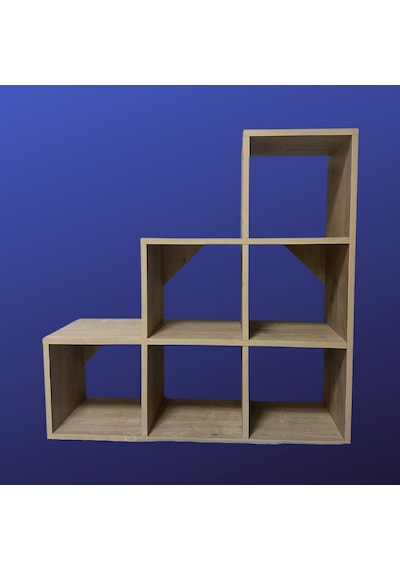 Mukotoys Basamak Raf Kitaplık Mdf 98x98 Meşe